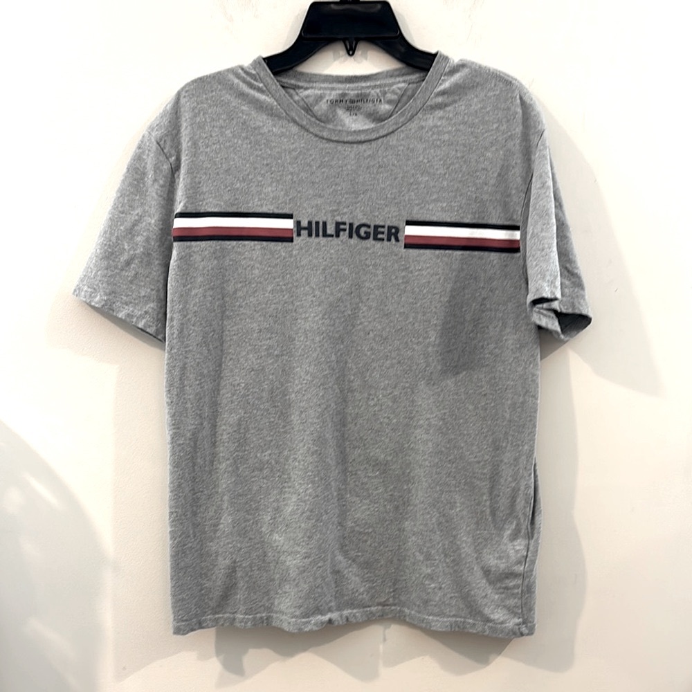 Tommy Hilfiger Gray Size L Men's Soft T-Shirt